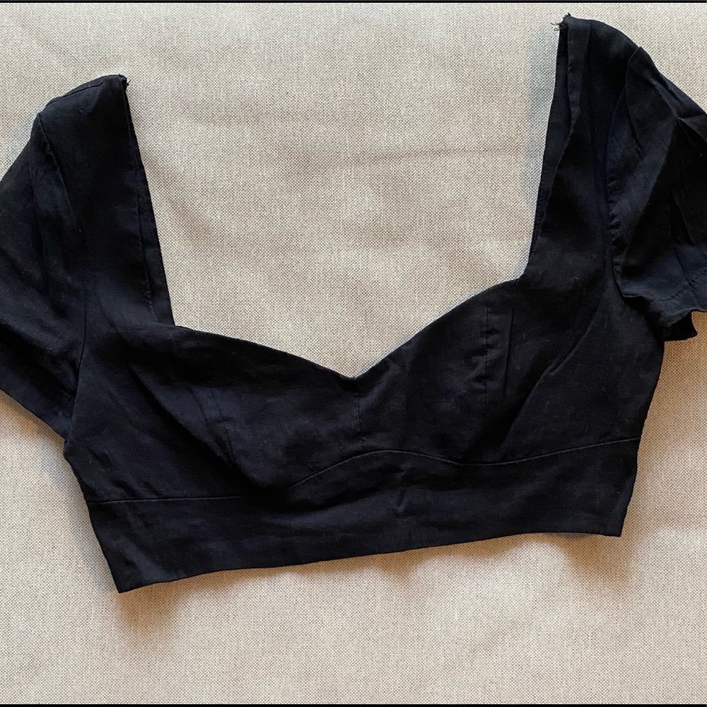 Zara Women Black Top Crop